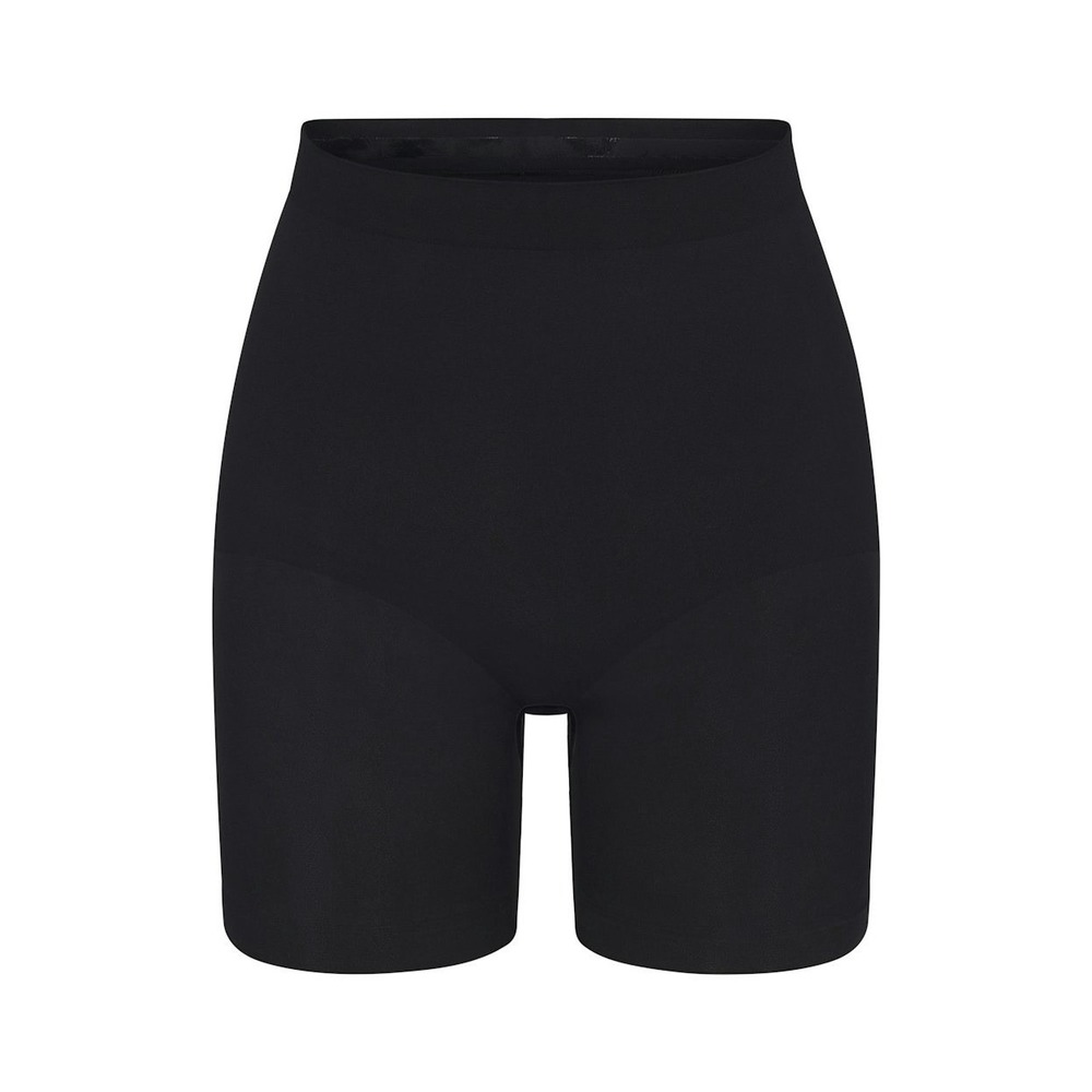 SKIMS Seamless Sculpt Mid-Waist Mid-Thigh Short Shapewear Onyx size Small